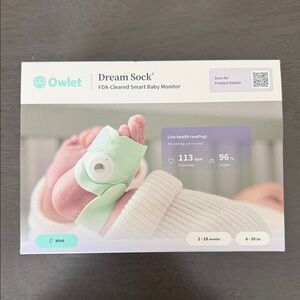 Owlet Dream Sock Smart Baby Monitor - Mint